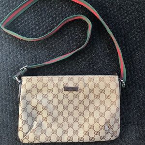 AUTHENTIC GUCCI canvas monogram print
